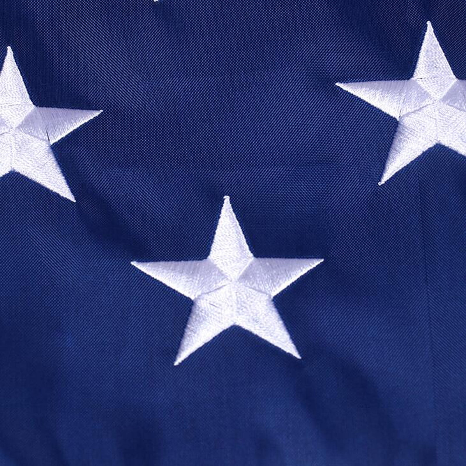 3x5 FT Heavy-Duty American Flag Embroidered USA Flags UV-Resistant 150D Outdoor Nylon with Embroidered Stars, 2 Brass Grommets, Reinforced Fly End for High-Wind