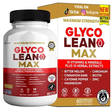 GreenVify GlycoLean Max Metabolic Support Supplement – Supports Blood Sugar Balance & Daily Wellness