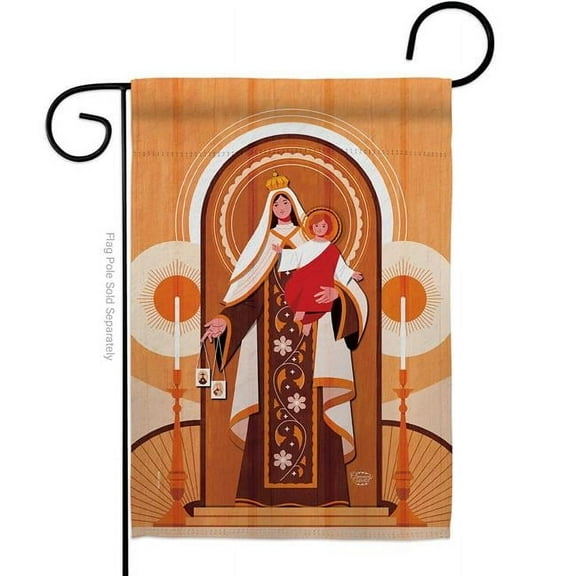 Ornament Collection G192625-BO Mary & Child Religious Faith Double-Sided Decorative Garden Flag, Multi Color
