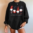 thumbnail image 4 of Mode Femme T-Shirt à Manches Longues Col Rond Automne Imprimé Noël Blouse Ample Chandail en Molleton, 4 of 5