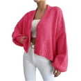 thumbnail image 4 of hotojiny Cardigan Sweaters for Women Soft Cropped Button up Knit Coat Oversized Long Sleeve Fall Tops Trenyd Outfit S-L, 4 of 7