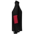 thumbnail image 5 of Holloway Sportswear S Womens Sof-Stretch Pullover Black/Scarlet 229738, 5 of 5