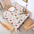 thumbnail image 2 of Pioneer Flower Floral Print Pattern Square Tablecloth, Waterproof Wipeable Spillproof Washable Table Cover for Home Kitchen Party and Daily Decor 42"x42", 2 of 6