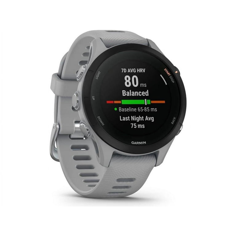 Garmin Forerunner 255S, Smaller GPS Running Smartwatch, Advanced Insights, Long-Lasting Battery, Powder Gray , 41 MM Garmin Forerunner 255S, Smaller GPS Running Smartwatch, Advanced Insights, Long-Lasting Battery, Powder Gray , 41 MM