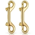 thumbnail image 1 of 2 Pcs Brass Lobster Clasp Oval Swivel Trigger Clips Hooks for Straps Bags Belting, 1 of 8