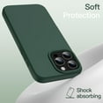 thumbnail image 4 of JETech Liquid Silicone Case for iPhone 16 Pro 6.3-Inch, Silky Soft Touch Full-Body Protective Phone Case, Anti-Scratch Shockproof Cover with Microfiber Lining (Midnight Green), 4 of 6