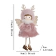 thumbnail image 3 of Christmas Decorations Angel Doll Pendant Tree Ornaments Plush Angel Crafts Elves Decorations for Wall Hanging Home Holiday Party, 3 of 5