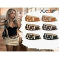 thumbnail image 5 of SUOSDEY Studded Belts for Women Punk Belts Cowgirl Leather Belt for Jeans Dress, 5 of 7