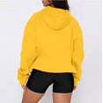 thumbnail image 3 of RPVATI Cute Hoodies for Women Drop Shoulder Long Sleeve Sweatshirts Fashion Fleece Oversized Pullover Winter Sweaters Yellow XL, 3 of 4