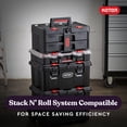 thumbnail image 3 of Caja de herramientas Keter Stack-n-Roll con dos cajones para piezas pequeñas, 3 of 8