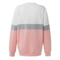thumbnail image 4 of Frostluinai Sweatshirts for Women Long Sleeve Crew Neck Casual Pullover Fashion Color Block Sweat Shirts Comzy Fall Pullover with Pocket, 4 of 4