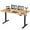 Maple, variant on CQAOE Electric Height Adjustable Standing Desk 55 x 24 Inch | Sit-Stand Home Office Desk with Memory Preset, Sturdy T-Shaped Frame, Spacious Workstation for Computer & Study – Light Wood