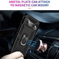 thumbnail image 2 of Allytech Rugged Case for Google Pixel 7 Pro, Military Grade Protection Shockproof Non-Slip Cover with Metal Rotatable Ring Stand, Magnetic Car Mount Holder Case for Google Pixel 7 Pro - Black, 2 of 7