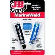 J-B Weld 1oz Gray Marine Weld Epoxy Adhesive Kitis a specially formulated two-part epoxy cold weld system that provides for strong, lasting repairs for bonding different or similar surfaces