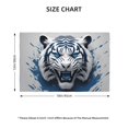 thumbnail image 2 of Placemats Set of 6, 3D White and Blue Tiger Place mats for Dining Table Indoor/Outdoor, Cute Heat Resistant Washable Table Mats(18" x 12"), 2 of 8