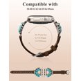 thumbnail image 4 of Wearlizer Boho Turquoise Strap Compatible with Apple Watch Band 42/41/40/38/46/45/44/49mm for Women, Western Leather Strap for iWatch Ultra Series SE/10/9/8/7/6/5/4/3/2/1, 4 of 6