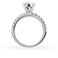 thumbnail image 3 of Unique Moments 2.50 Ct Diamond Solitaire With Accents Round Engagement Ring 14K White Gold, 3 of 6