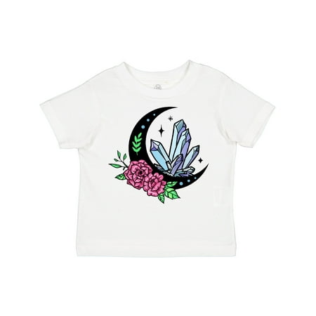 

Inktastic Crystals Moon and Flowers Gift Toddler Boy or Toddler Girl T-Shirt