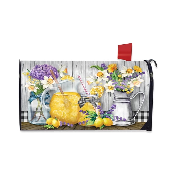 Briarwood Lane Mailbox Cover  - Standard Size - Lemonade Summer For Summer Mailbox Cover