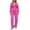 Hot Pink, variant on hoksml Women's Fleece Lined Hooded Tracksuit Set, Zip Up Cropped Hoodie and Wide Leg Pants 2 Piece Outfit, Casual Daily Loungewear