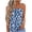 Blue, variant on Womens Tank Tops Plus Size Strapless Sleeveless Printing Bandeau Tank Summer Casual Summer Wear Blue XL