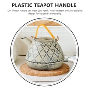 USHOBE 4Pcs Golden Teapot Handle Replacement Easy Install Household Kettle Grip