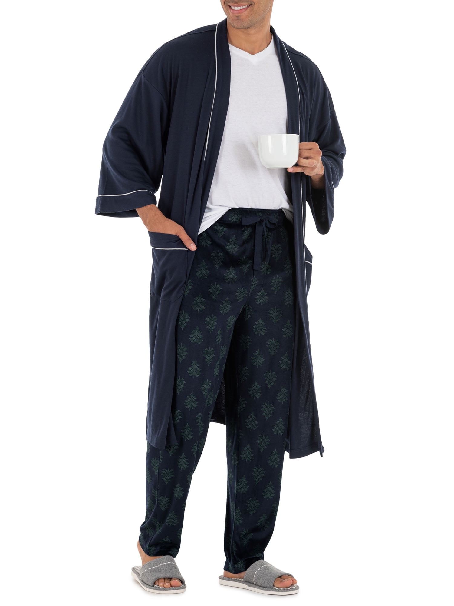 George Men's Fleece Plaid Sleep Pants