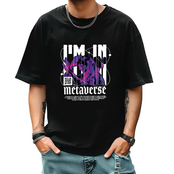 Graphic Tees for Men Summer New Print Casual Tee Fashion Trend Sports Shirt Select