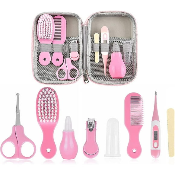 Baby Grooming Kit, Toiletry Bag With Hairbrush