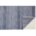 thumbnail image 4 of HomeRoots 513857 2 x 3 ft. Blue & Gray Wool Striped Hand Knotted Rectangle Area Rug, 4 of 5