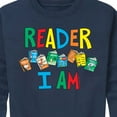 thumbnail image 3 of Dr. Seuss - The Cat In The Hat Book Cover Reader I Am  - Toddler And Youth Crewneck Fleece Sweatshirt, 3 of 6