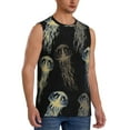 thumbnail image 2 of Easygdp Jellyfish Men's Breathable Tank Tops Sleeveless Sporty T Shirts for Basketball, Mountaineering, Bodybuilding -3X-Large, 2 of 8