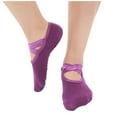 thumbnail image 1 of Chaussettes de Yoga Rondes pour Femmes, Dos Ouvert Croisé, Chaussettes de Danse, 1 of 3