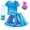 C, variant on Girls Movie Costume Set Halloween Tops Rainbow Tutu Skirt Dress Up Outfits, 3-8Y