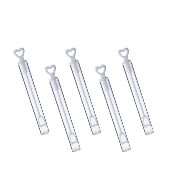 NUOLUX 48pcs Wedding Bubble Wand Heart Tube Bubble Stick Party Favours Table Decoration Party Accessories