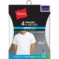 thumbnail image 2 of Mens ComfortBlend White V-Neck T-Shirts 2XL, 4 Pack, 2 of 2
