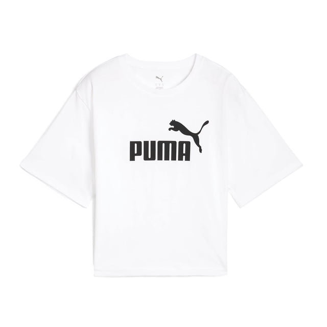 Playera Puma ESS Cropped No.1 Logo para Mujer 684972-02 blanco XS