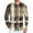Light Brown02, variant on Dwelliawo Men's Shirt Plaid Button Down Shirt Long Sleeve Flannel Shirts Retro Loose Shirt Casual Tops with Pocket Beige XL