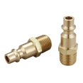 thumbnail image 3 of 1/4NPT Pneumatic Fittings Five-Piece Set Quick Connector Solid Brass Quick Connect Air Fittings Kit, 3 of 6