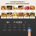 thumbnail image 4 of TINKLE WELL Air Fryer, 6-Quart 12-in-1 Multi-Cooker with Viewing Window for Oil-Free Frying, Baking & Dehydrating, Up to 400°F, Gray, 4 of 8