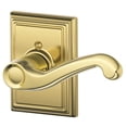 thumbnail image 1 of Schlage F170 Flair With Addison Rose Right Hand Half Dummy Bright Brass Finish, 1 of 4