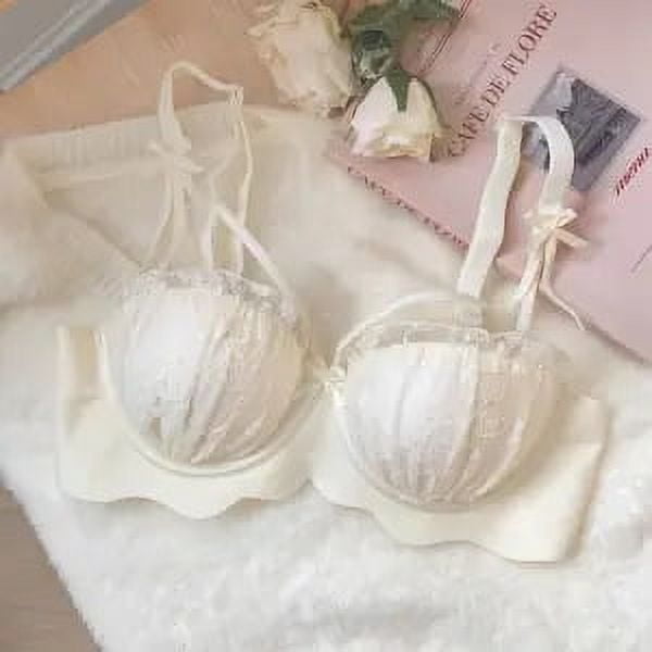Sujetador Pure Desire para mujer, ropa interior sexy sin aros de acero y con escote pequeño fruncido, antiflacidez, para niñas