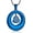 Blue, variant on Circle of Life Eternity With A Diamond-Encrusted Heart Cremation Jewelry Urn Necklace Stainless Steel Urn Pendant for Men / Women
