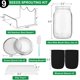 thumbnail image 2 of Kit de frascos para germinar AeKahtay, 2 frascos de boca ancha de 950 ml, 2 of 7