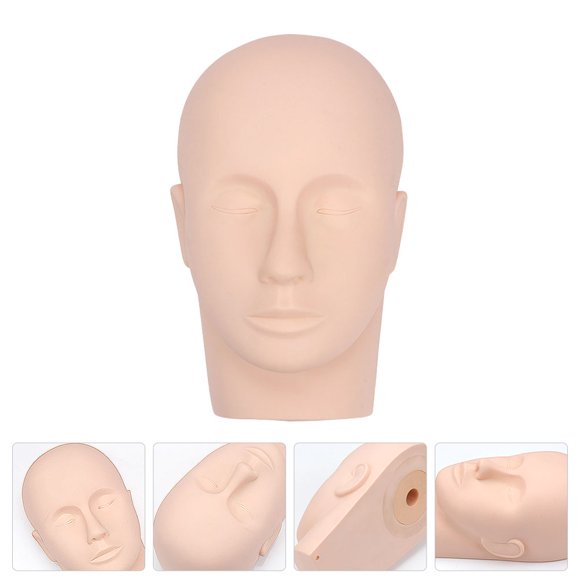 Moluckfu Maniquí Para De Maquillaje Y Peluquería Con Apariencia Natural Beige