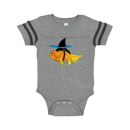 

Inktastic Funny Goldfish with Shark Fin Gift Baby Boy or Baby Girl Bodysuit