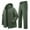Army Green@GC@, variant on Men's Tracksuit Sets Windproof 2 Peice Hiking Outfits for Men Solid Color Lined Hooded Jacket Sweatpants Cozy Fall Winter Athletic Jogging Outfits