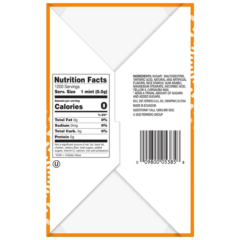 Tic Tac Orange Mints 12 - 1.7 oz Packs - Walmart.com