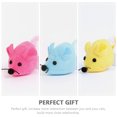 thumbnail image 4 of 3 juguetes de peluche con hierba gatera para distraer a los gatos, con forma de ratón, para interiores., 4 of 8