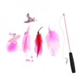 thumbnail image 3 of Kitty Three-section Telescopic Funny Cat Stick Toy 5 Replacement Head Set Orange, 3 of 6